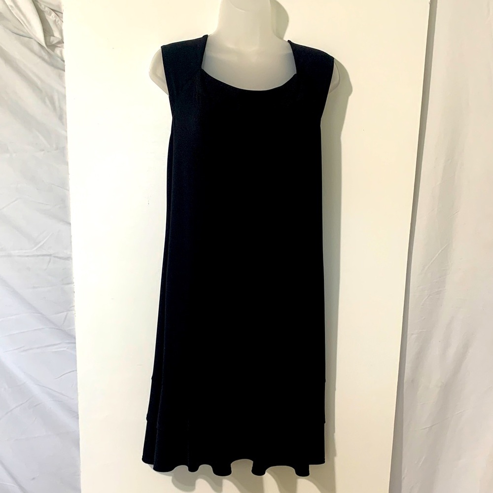 White House Black Market Classic Black Midi Dress